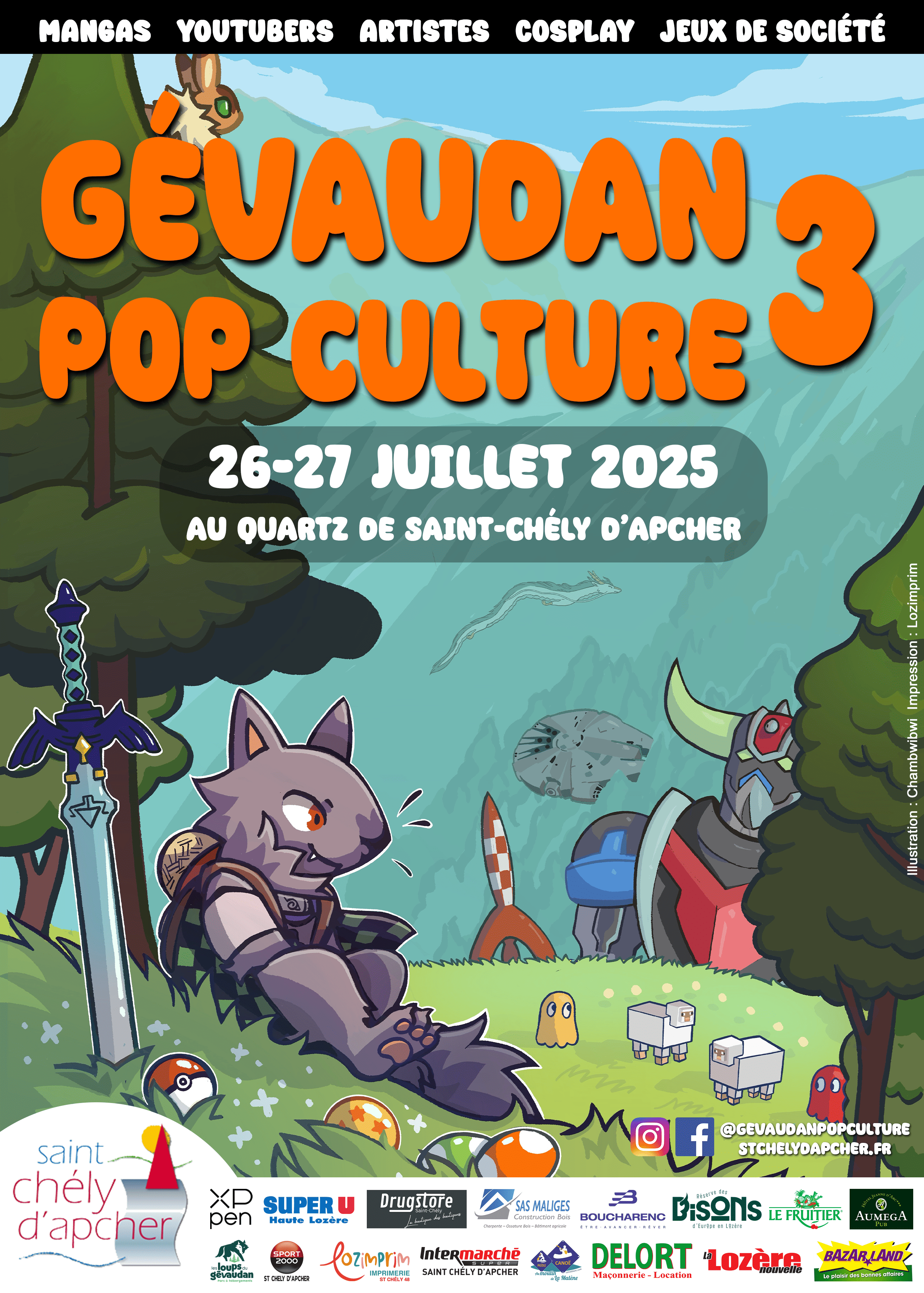 Affiche Gévaudan Pop Culture 20251
